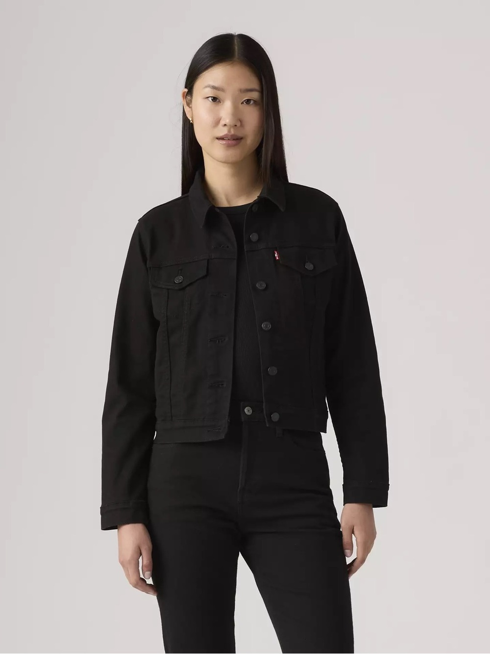 Levi's Black Denim Jacket Size Small